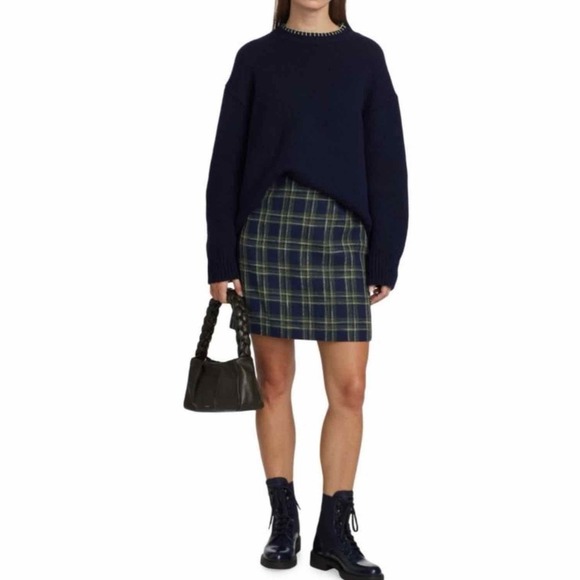 LAFAYETTE 148 Chunky Whipstitch Oversized Sweater Size Small Blue - Picture 8 of 12